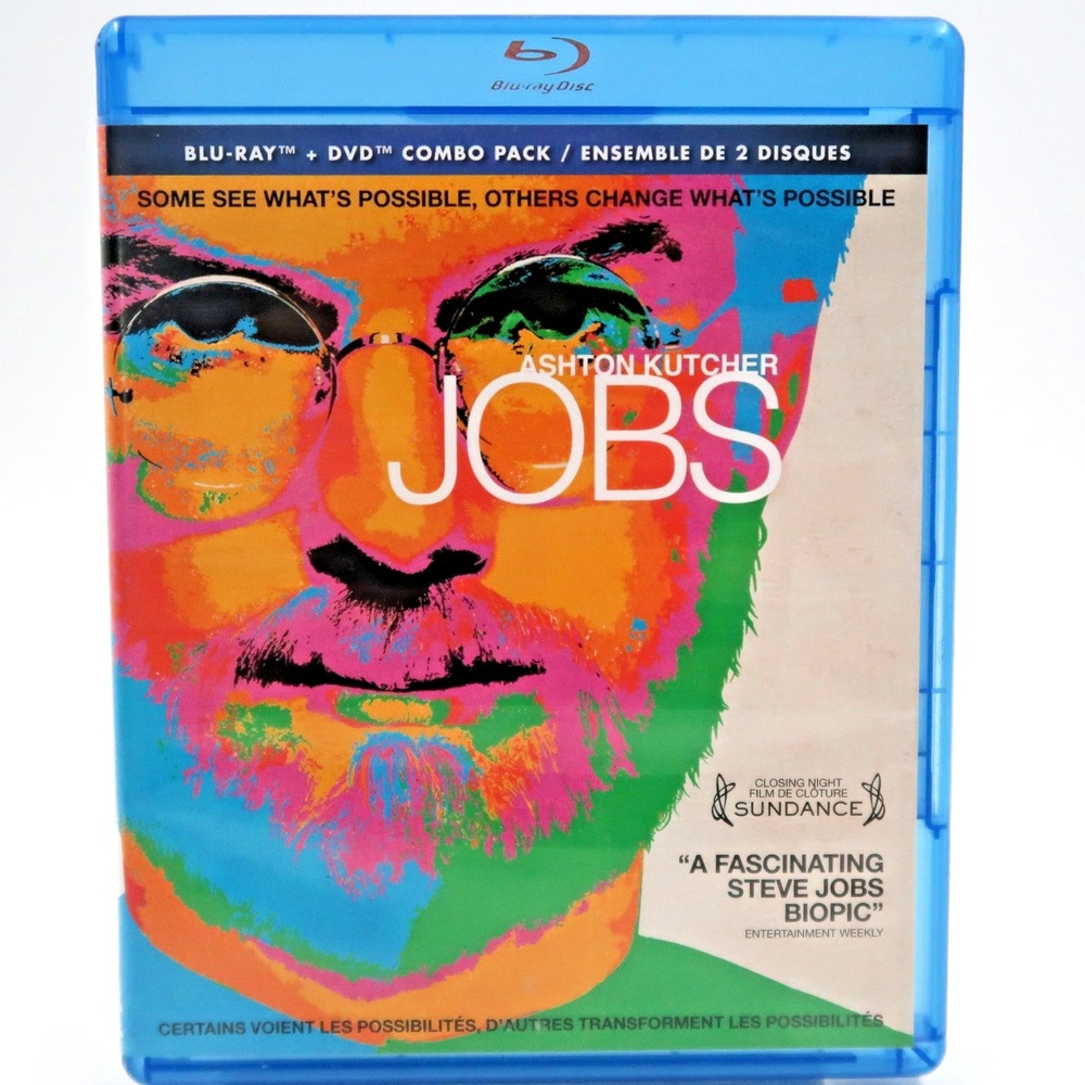Jobs Blu-ray DVD 2013 Ashton Kutcher Steve Jobs Biopic Movie PG Universal